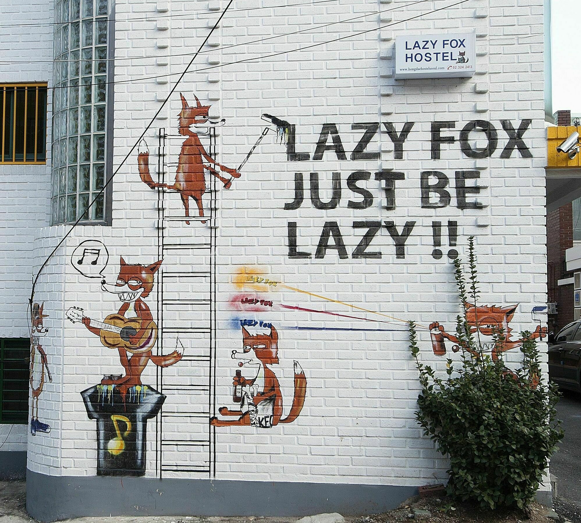 Hongdae Lazy Fox Hostel In Seul Zewnętrze zdjęcie
